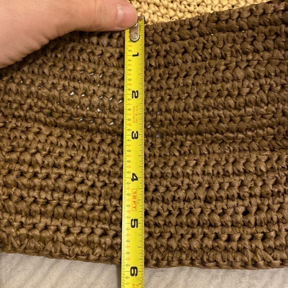 J.Crew raffia spring/ summer tote bag . New. - Picture 5 of 10